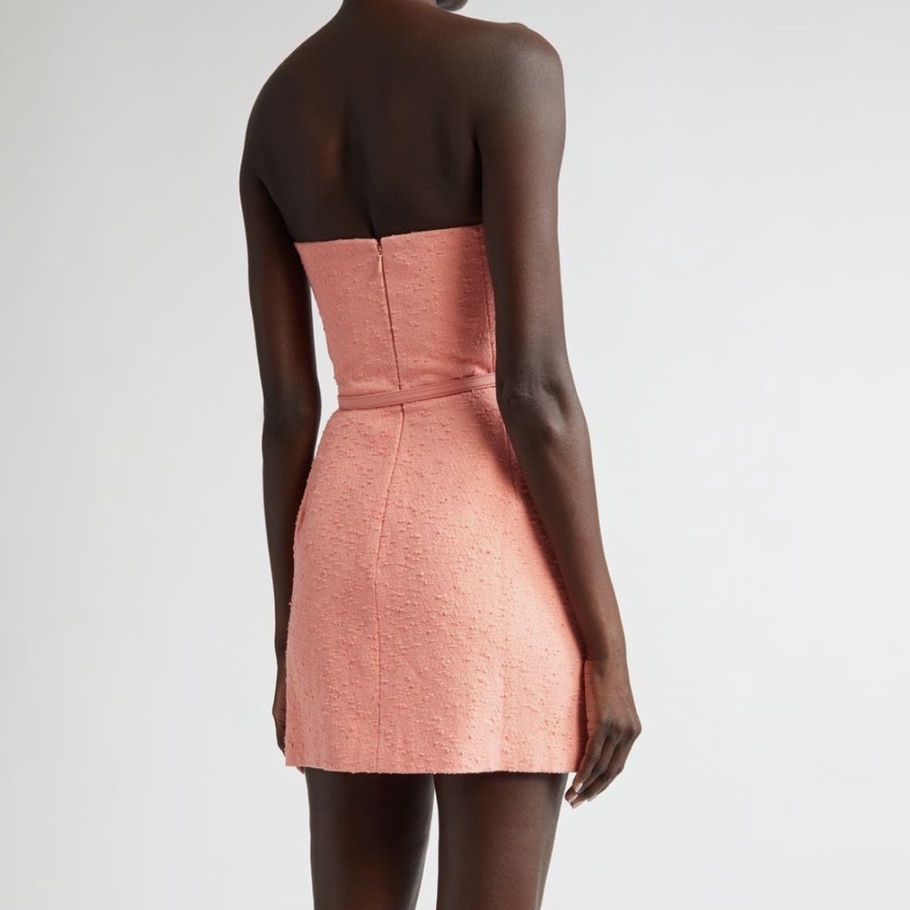 New CAROLINA HERRERA Runaway Embroidered Mini Dress In Pink Size 6 - Picture 15 of 16
